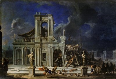 Samson slog filistrene, ca. 1633-34 af Johann Heinrich Schönfeld