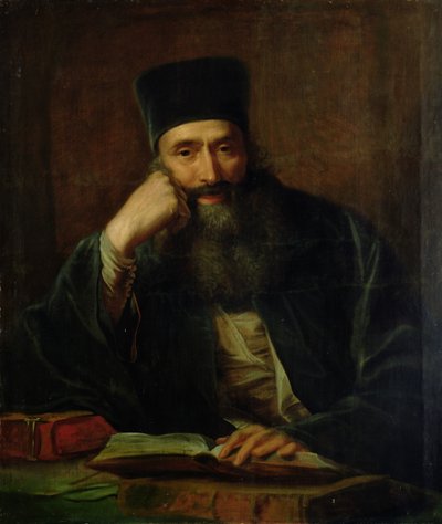 Portræt af Erasmus, biskop af klostret Aulis på Kreta, 1787 af Johann Heinrich Tischbein