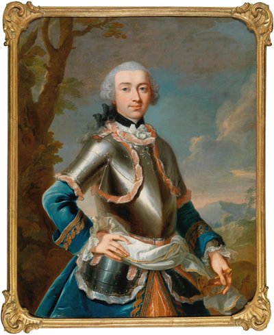 Portræt af grev Rudolf Waldbott von Bassenheim 1731-1805, mellem 1755 og 1765. af Johann Heinrich Tischbein the Elder