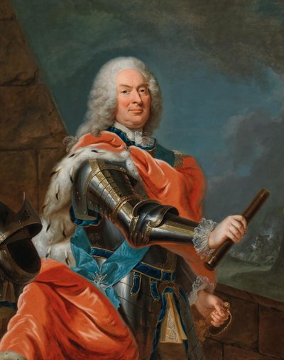 Portræt af Vilhelm VIII, Landgrave of Hessen-Kassel 1682-1760. af Johann Heinrich Tischbein the Elder