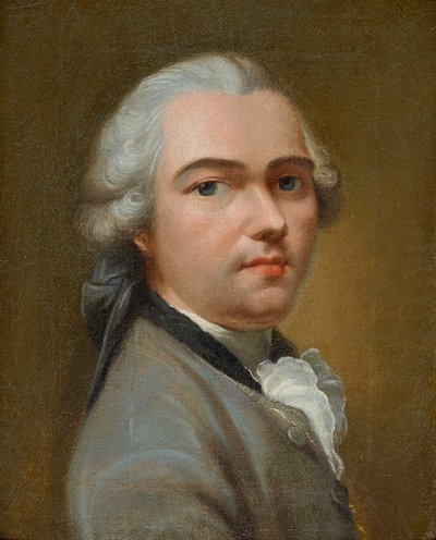 Selvportræt, midten af det 18. århundrede.. af Johann Heinrich Tischbein
