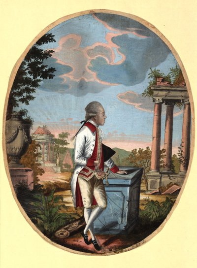 Storhertug Paul af Rusland 1754-1801, senere tsar Paul I, 1782. af Johann Hieronymus Loeschenkohl