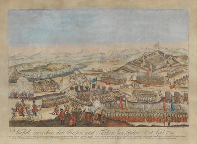 Hændelse mellem de russiske og osmanniske hære ved Galati den 20. april 1789, 1789. af Johann Hieronymus Loeschenkohl