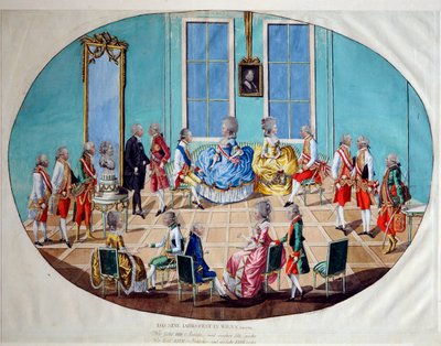 Nytårsfejringen i Wien i 1782, 1783. af Johann Hieronymus Löschenkohl
