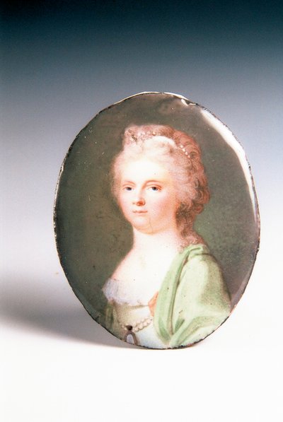 portræt af en dame af Johann Ignaz Krafft