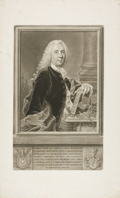 Mr. Christopher Jacob Trew, fra Select Plants af Johann Jacob Haid