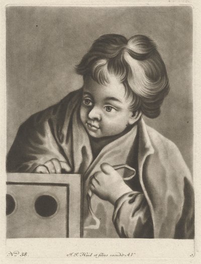 Dreng med en æske af Johann Jacobus Haid