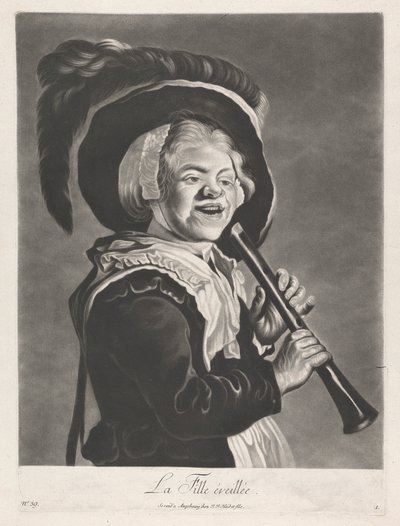 Den vågne pige af Johann Jacobus Haid