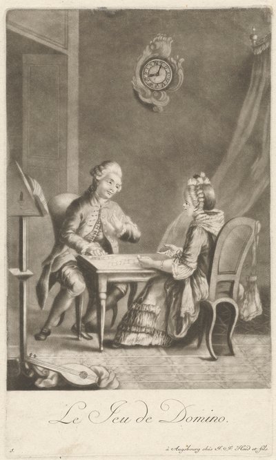 Domino spillet af Johann Jacobus Haid
