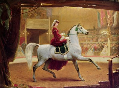Cirkusrytteren, 1865 af Johann Jakob Eduard Handwerk