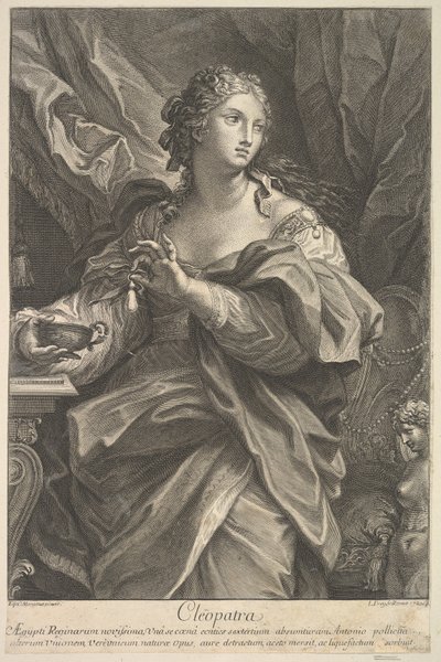 Cleopatra, 1720. af Johann Jakob Frey the Elder