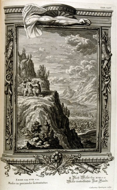 Aron og Hur støtter Moses