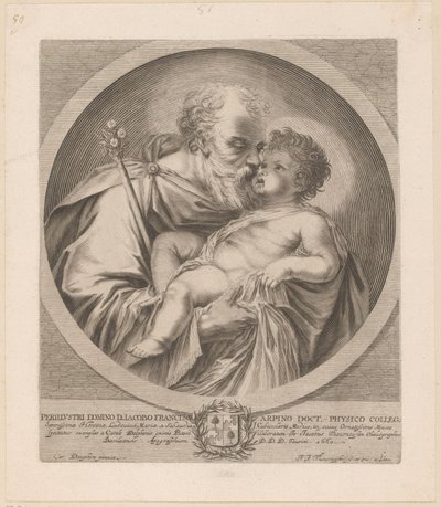 Sankt Josef med Kristusbarnet af Johann Jakob Thurneysen (I)