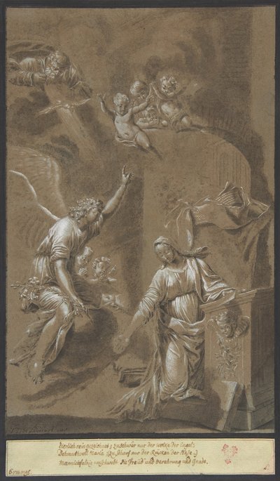 Bebudelsen, slutningen af det 17. århundrede. af Johann Jakob von Sandrart