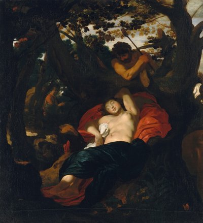 Nymfe og hyrde, ca. 1625. af Johann Liss