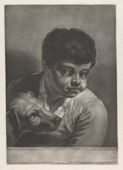 Portræt af mand af Johann Lorenz Haid