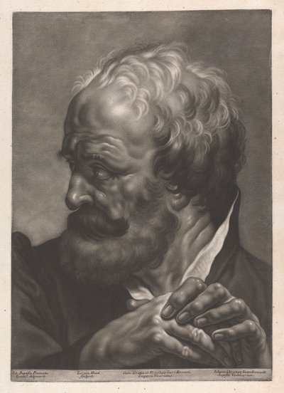 Portræt af en mand af Johann Lorenz Haid