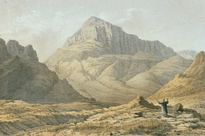 Serbal. Radering af Bernatz et alii - Steinkopk J.F. Redaktør af Johann Martin Bernatz