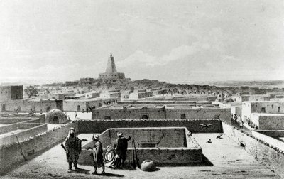 Timbuktu fra terrassen i den rejsendes hus, fra 