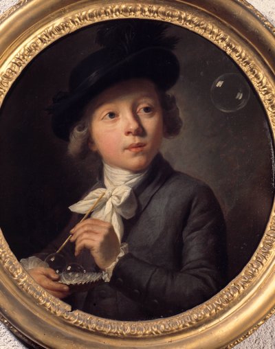 Sæbebobler eller et portræt af J. A. Laurens. Maleri af Melchior Wyrsch (1732-1798). 1784. Museum for Skønne Kunster i Besancon af Johann Melchior Joseph Wyrsch or Wursch