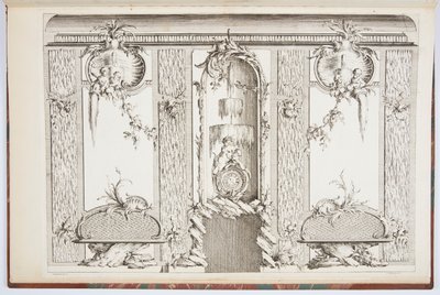 Design til en skærm af Johann Michael Hoppenhaupt II