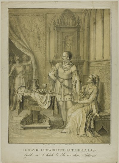 Hertug Ludwig I og Ludmilla af Johann Michael Mettenleiter