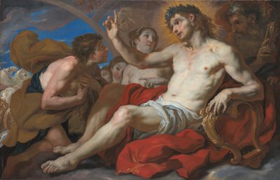 Apollo giver Phaeton tilladelse til at køre Solens vogn, 169095. af Johann Michael Rottmayr