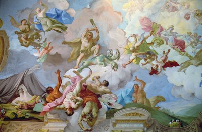 Hercules Killing the Hydra (fresco) af Johann Michael Rottmayr