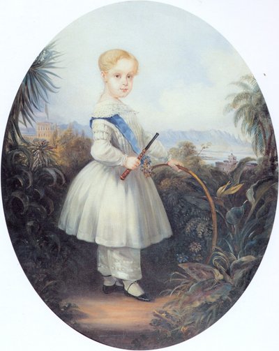 Afonso, kejserlig prins af Brasilien, ældste søn af Pedro II. 1846. af Johann Moritz Rugendas