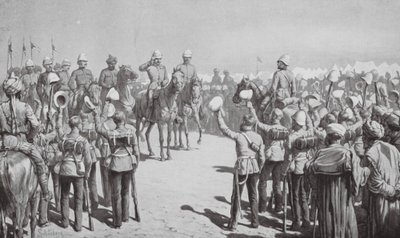 Australsk kontingent forlader Suakin (litografi) af Johann Nepomuk (after) Schonberg