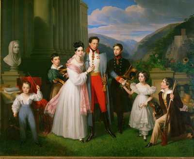 Ærkehertug Karl, øverstkommanderende for de kejserlige tropper under Napoleonskrigene ... af Johann Nepomuk Ender