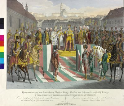 Kroning i brændeovn 1792 af Johann Nepomuk Hoechle