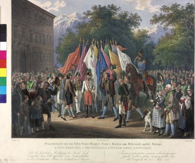 Arvelig homage i Tyrol 1816 af Johann Nepomuk Hoechle