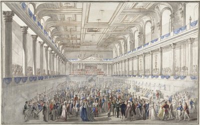 Redoute paré under Wienerkongressen den 9. oktober 1814, ca. 1815 af Johann Nepomuk Hoechle