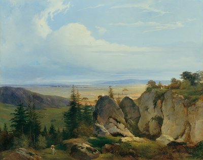 Wiener-Neustädter Heide set fra Wetzelsdorf af Johann Nepomuk Passini