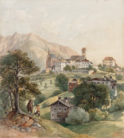 Schenna ved Meran af Johann Nepomuk Passini