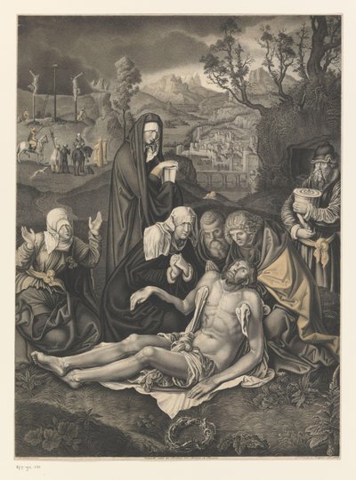 Kristi klagesang Værker fra Boisserée-brødrenes samling (serietitel) Galerie des Frères Boisserée (serietitel) af Johann Nepomuk Strixner