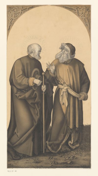 Sankt Josef og Joachim Værker fra Boisserée-brødrenes samling (serietitel) Galerie des Frères Boisserée (serietitel) af Johann Nepomuk Strixner