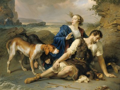 Arindal og Daura af Johann Peter Krafft