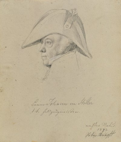 Baron Johann von Hiller af Johann Peter Krafft