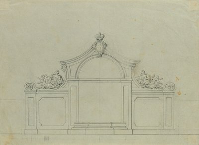 Springvand i ferskenhaven i Upper Belvedere af Johann Peter Krafft
