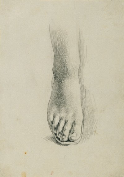 Fodstudium for "Arindal og Daura" af Johann Peter Krafft