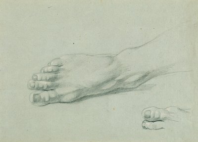 Fodstudium for "Arindal og Daura" af Johann Peter Krafft