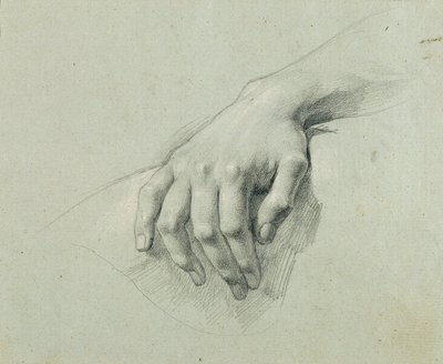 Håndstudie til "Arindal og Daura" af Johann Peter Krafft