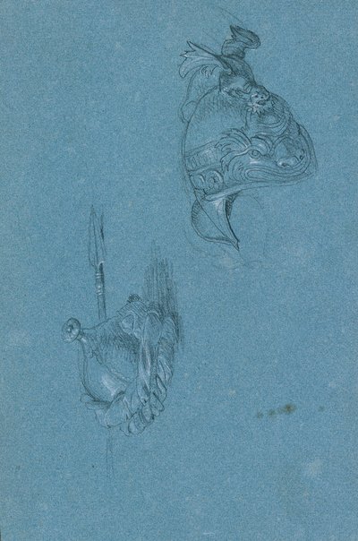 hjelm studier af Johann Peter Krafft