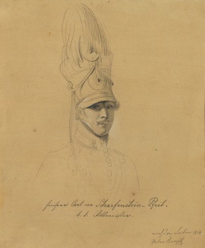 Karl Freiherr von Scharfenstein pil af Johann Peter Krafft