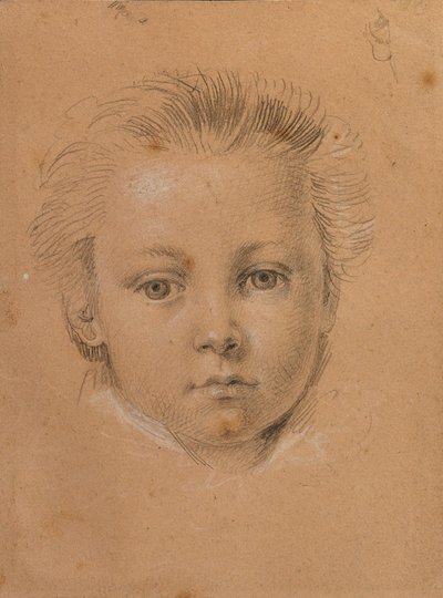 Hovedstudie af en dreng af Johann Peter Krafft