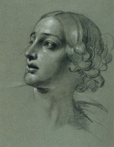 Hovedstudie for "Arindal og Daura" af Johann Peter Krafft