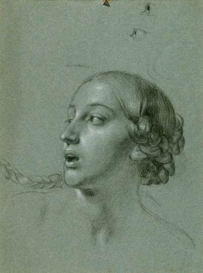 Hovedstudie for "Arindal og Daura" af Johann Peter Krafft