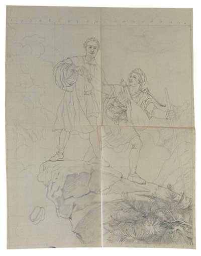 Manfred og gemsejægeren af Johann Peter Krafft